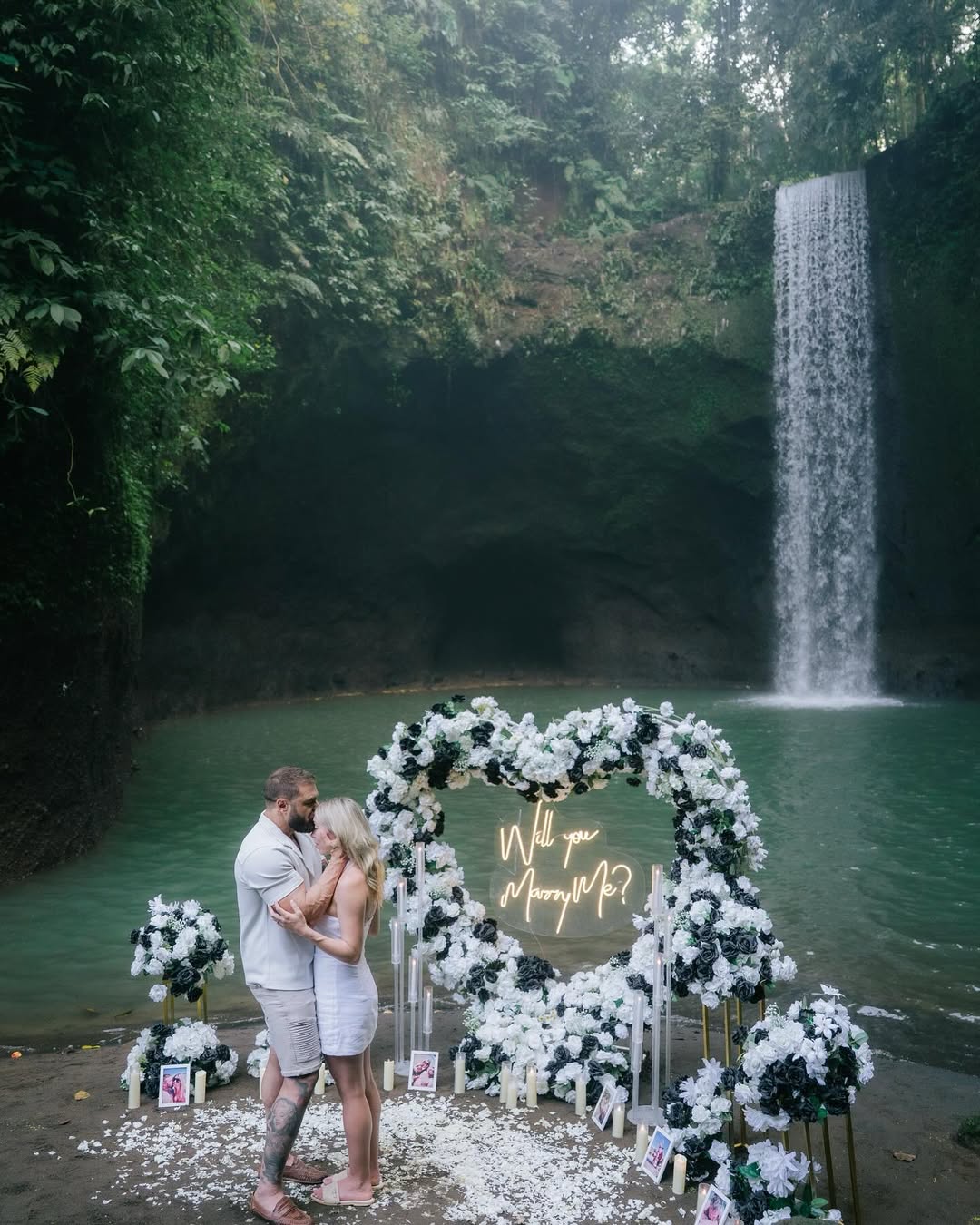An Unforgettable Promise Beneath Nature’s Waterfal — moment 5